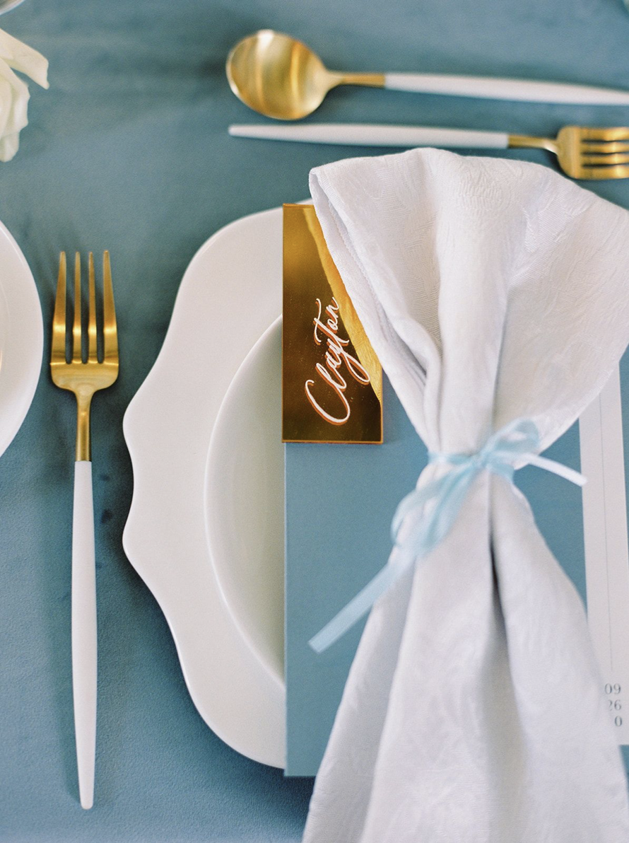 gold-acrylic-place-card-blue-wedding-menu.png